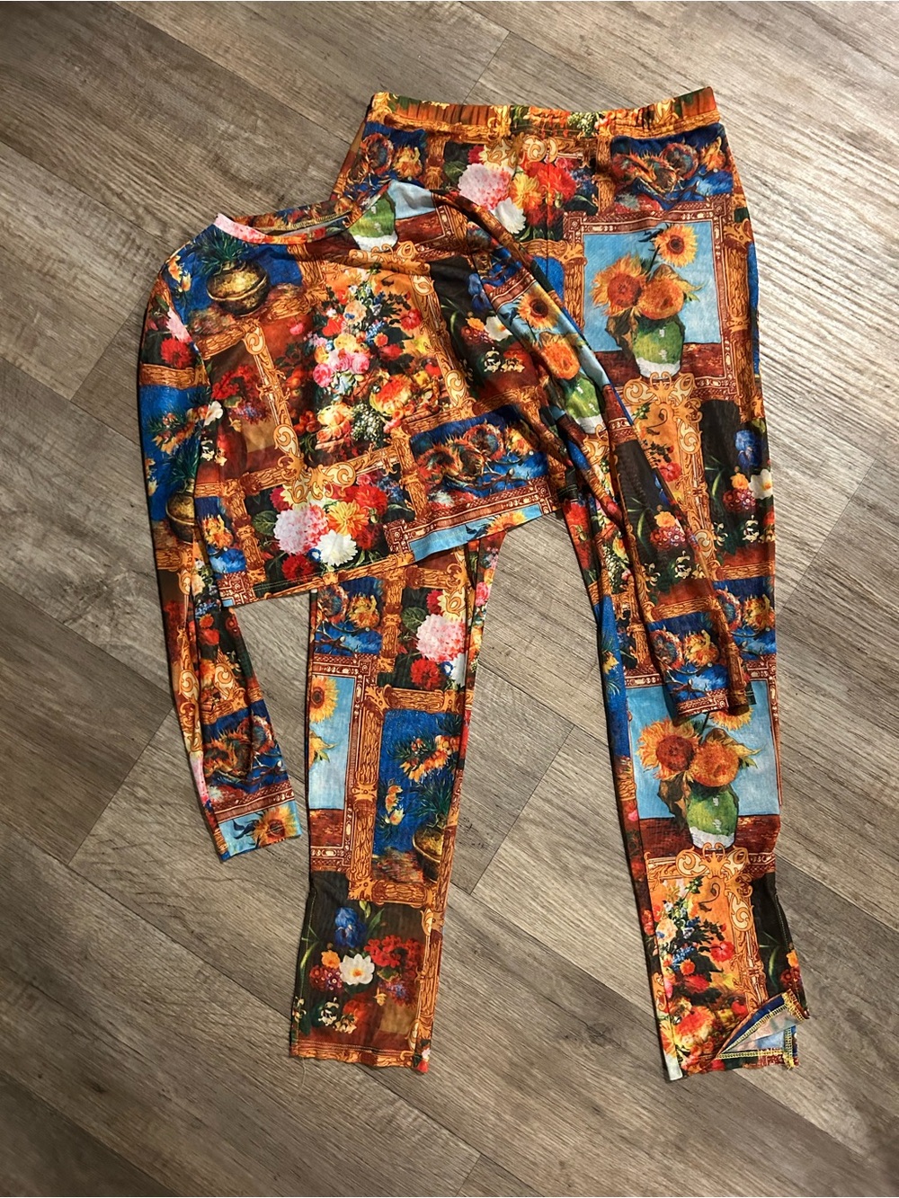 SHEIN Curve Size XXL long sleeve top and leggings set